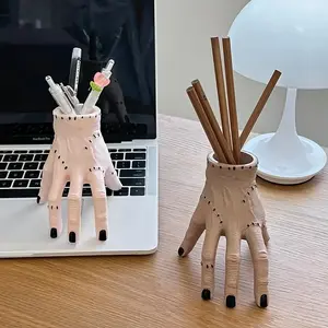 1pc Creative Frankenstein's Hand Pen Holder, Spooky Abs Resin Desk Organizer Tidy for Small Plants, PerfectDecor for Office