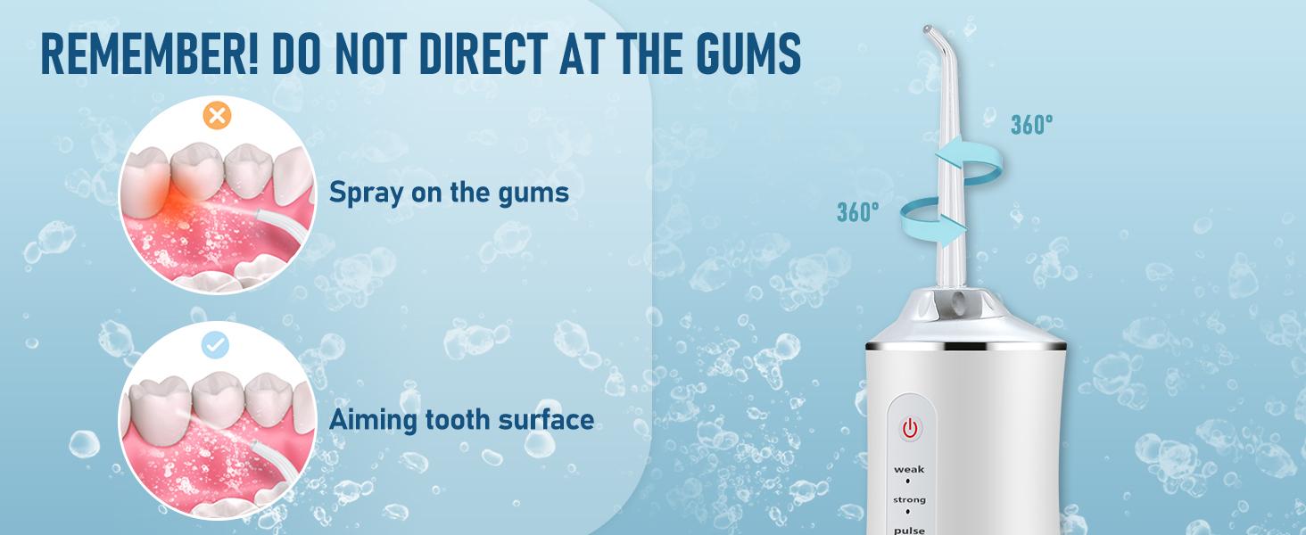 Rechargeable Electric Plaque Cleaner & Flosser with 4 Nozzles – Portable Teeth Cleaning Device for Men & Women, Ideal for Daily Oral Care Cleansing