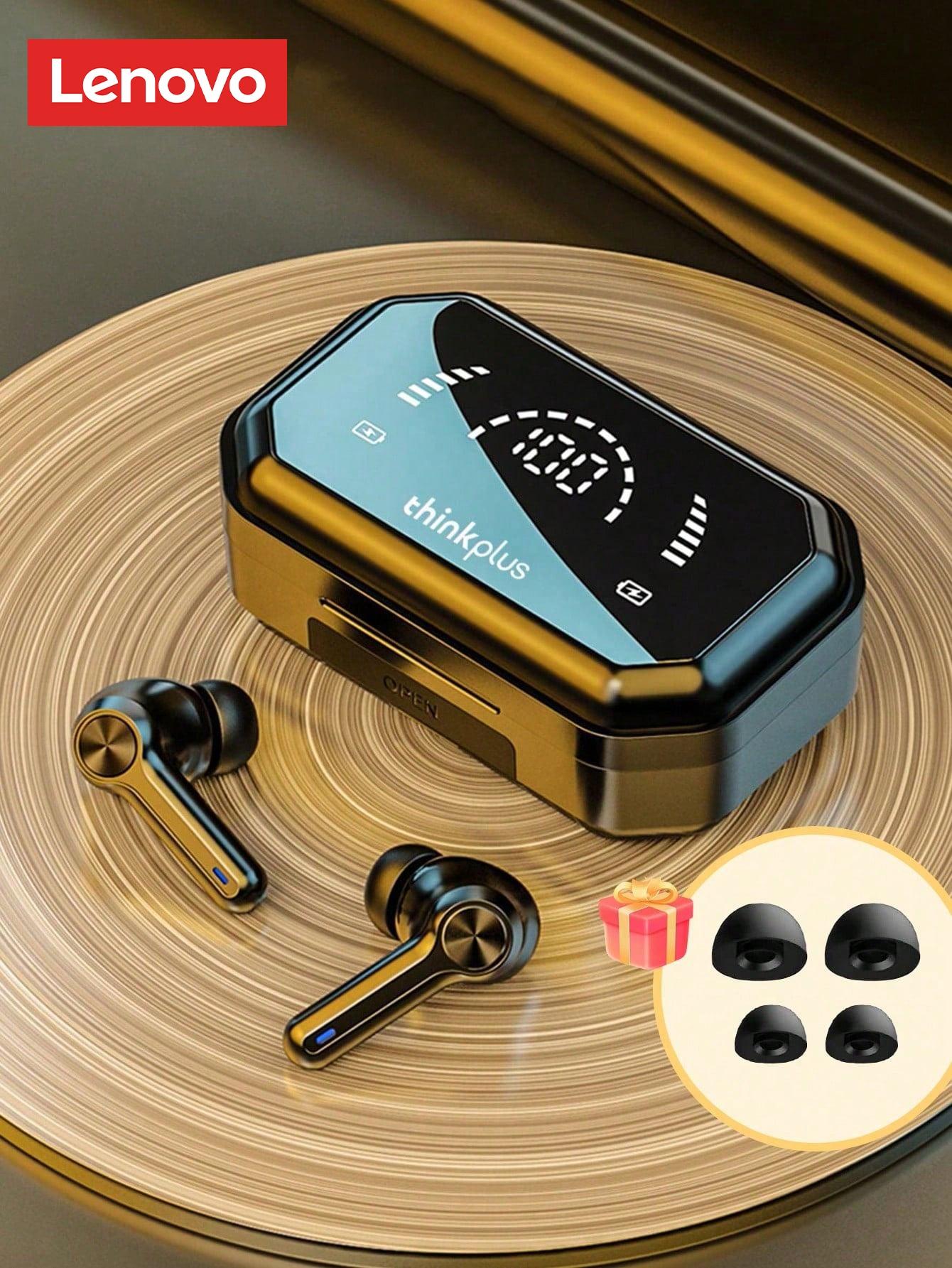 Lenovo LP3 Pro In-Ear Wireless Headphones with Bluetooth 5.0, Hi-Fi Sound Quality, LED Power Display, IPX5 Waterproof, 1200mAh Charging Case Doubles as Emergency Power Bank for Phones