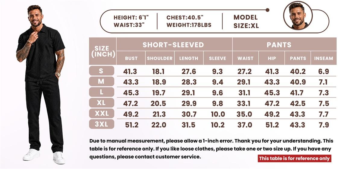 Trending Men’s Polo & Shorts Set, Jacquard Texture Summer Outfit, Lightweight Breathable Sport Set, Streetwear Matching Set