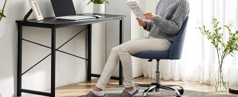 Furnest Indoor Furniture Table & Desks Computer Desk-Home Office Desk Writing Desks Work Table Study Table Modern Simple Style Student Desk with Storage Bag & Hook Wooden Desk for Home Bedroom