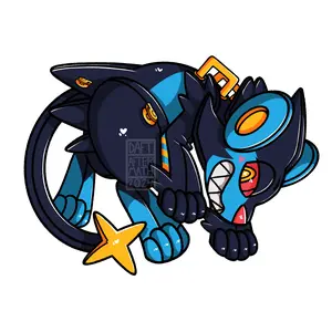 Pool Toy Luxray Regular or Shiny Vinyl Sticker