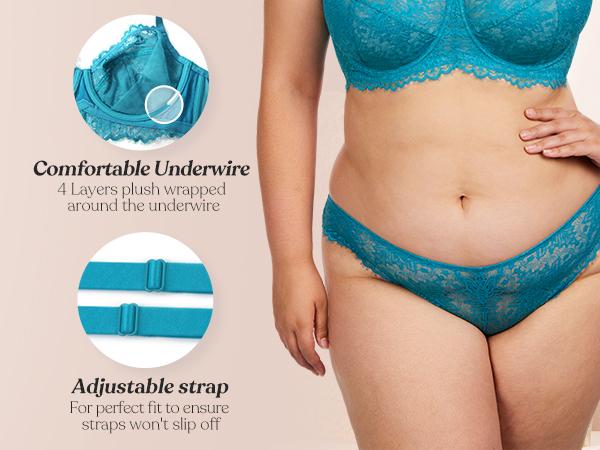 HSIA Sunflower Floral Lace Unlined Unpadded Plus Size Underwire Full Coverage Minimizer Bra dealsforyoudays HSIA Sunflower Floral Lace Unlined Unpadded Plus Size Underwire Full Coverage Minimizer Bra dealsforyoudays