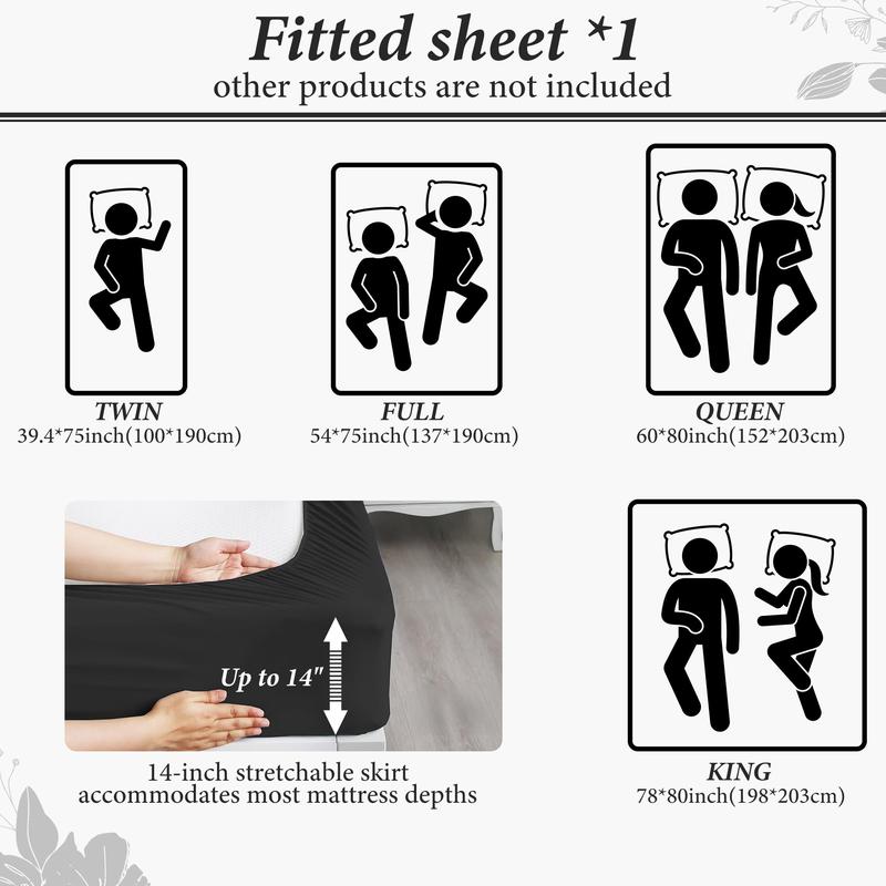 BePatio Waterproof Deep Pockets Fitted Sheet,Mattress Pad,Cooling Anti-slip Bedding Sheet, Waterproof Mattress Cover for Bedroom, Mattress Protector for Elderly,Teen &  Adults ,Bedroom Accessories