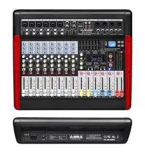 MUSYSIC MU‑G10DX Professional 10‑Channel Mixer with Dual 24‑Bit DSP, USB Audio Interface, Bluetooth/MP3 Recorder & 7‑Band EQ