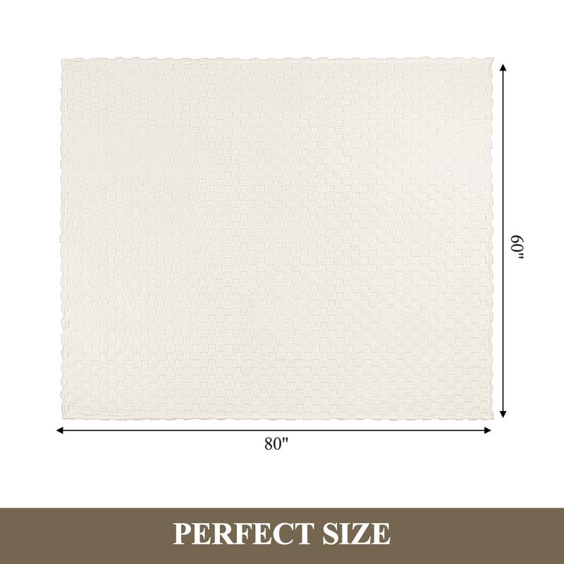 LOKHOM Ultra Soft Plush Fleece Blanket for Couch Fluffy Cozy Cable Jacquard Tufted Thick Warm Blankets for Winter Women Gift Ultra Soft Traditional LOKHOM Ultra Soft Plush Fleece Blanket for Couch Fluffy Cozy Cable Jacquard Tufted Thick Warm Blankets for Winter Women Gift Ultra Soft Traditional