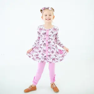 All Tied Up Ruffle Tunic and Rouched Pants Set