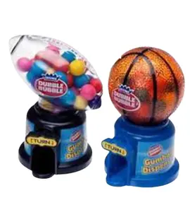 Dubble Bubble Hot Sports Gumball Dispenser 2 Pack Random Sport Ball Snack Candy Fun Interactive Novelty Dispenser for Kids Sports Fans Party Favors