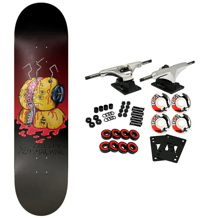 Toy Machine Skateboard Complete Collins Split 8.5" x 32"