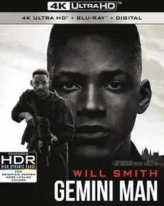 Gemini Man  [4K ULTRA HD BLU-RAY MOVIE] With Blu-Ray, 4K Mastering, Ac-3/Dolby Digital, Amaray Case, Dolby, Dubbed, Subtitled, Widescreen