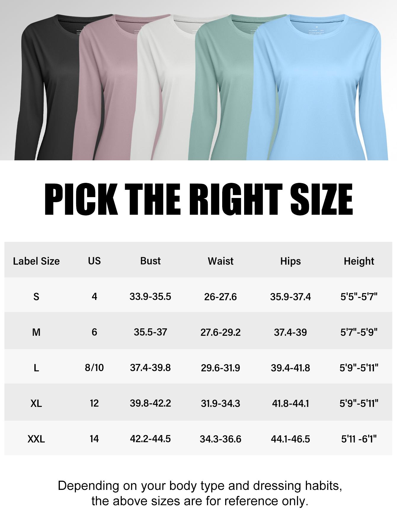 TELALEO 5 value pack Ladies | Long Sleeve | Breathable | Sports Fitness Running Yoga | Ladies dealsforyoudays TELALEO 5 value pack Ladies | Long Sleeve | Breathable | Sports Fitness Running Yoga | Ladies dealsforyoudays