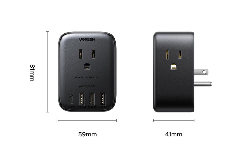 UGREEN USB-C Charging Station with AC Outlet, Nexode 8-in-1 Power Strip for Home and Office, with 4 AC, 1 USB C & 2 USB A for MacBook Pro/Air, iPad, iPhone 17 16，TikTokShopBlackFriday ,TikTokShopHolidayHaul