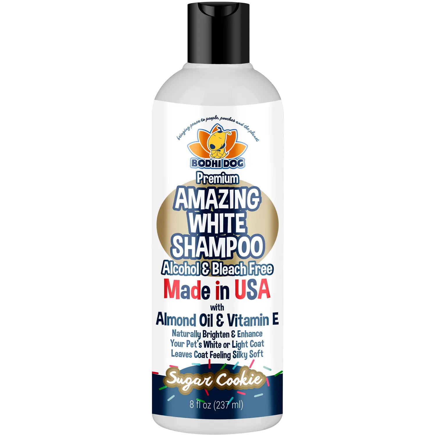 Amazing White Shampoo | Whitening Shampoo for Dogs | Alcohol & Bleach Free | Made in USA by Bodhi Dog | Natural Ingredients | Professional Quality Pet Supplies Clean