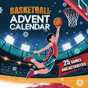 BASKETBALL ADVENT CALENDAR: 25 Days of Basketball Activities and Games for an Ultimate Christmas Countdown | Daily Challenges for young and old Basketball Enthusiasts Paperback – October 9, 2024