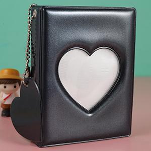 Small Photo Album Book with 32 Pockets, 3" Mini Pockets Photo Card Album, Kpop Photo Protector Sleeves for Home & Office & School, Gift Organizer