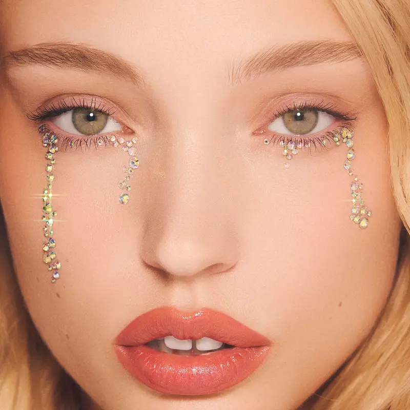 FACE GEMS | Self-Adhesive Gems for Make Up, Festivals, Everyday Designs Makeup Glitter Sparkling Rhinestones