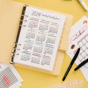 The Ultimate Starter Kit - Self-Care Journal 15 Dual-Ended Highlighters 12 Brush Pens 2 Markers 12 Monthly Dividers 2025 Calendar for Your Journey