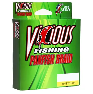 Vicious Panfish Hi-Vis Yellow Braid - 10 Lb Test