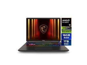 MSI Vector A16 - 16.0" QHD+ 240Hz GeForce RTX 5070 Ti Laptop GPU - Ryzen 9-8940HX(2.40-5.30 GHz) - 16GB DDR5 Memory - 1TB SSD - Wi-Fi 7 Windows 11 Home Gaming Laptop(Vector A16 HX A8WHG-048US )
