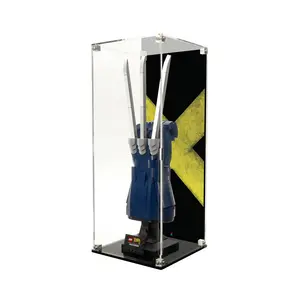Acrylic Display Case UV Print Compatible with LEGO® 76250 Marvel Wolverine Adamantium Claws - Set Not Included