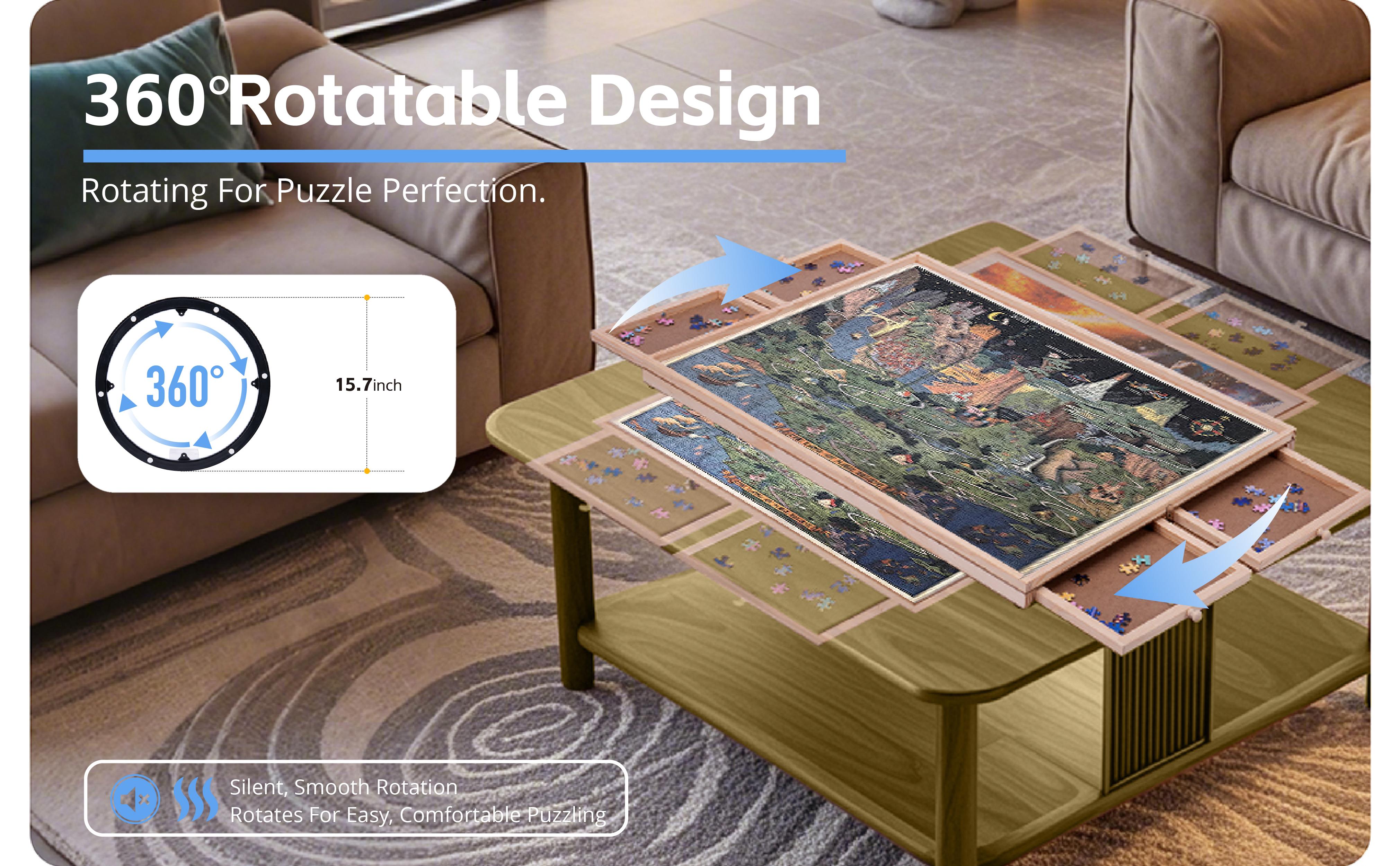 PuzOdyssey 2000 Pieces Rotating & Tilting 2-in-1 Puzzle Board 29