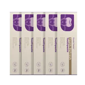 Kreain Nature Tooth Refresh Toothpaste 5-Pack – Natural Ingredients Toothpaste for Fresh Breath, Gentle Daily Oral Care, Whitening Care for Teeth and Gums