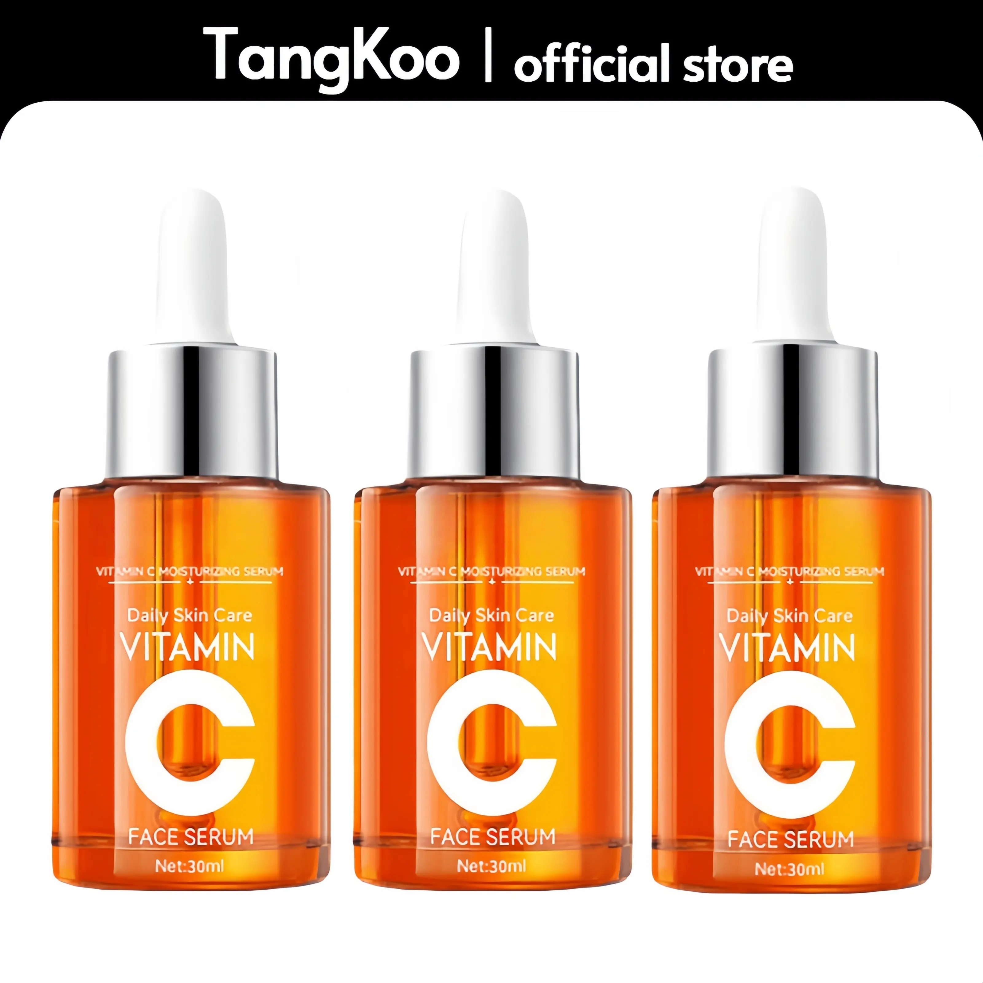 【BUY 1 GET 2 FREE】5X Vitamin C Face Serum (30ml Dropper), 5-in-1 Active VC+ Beauty Products, All Skin Types Face Care Products, Moisturizer for Brightening, Hydrating, Pore Care & Nourishing Facial Essence, Women's New Year Gift