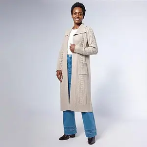 Tower Hill by Christie Brinkley Cable Knit Cardigan