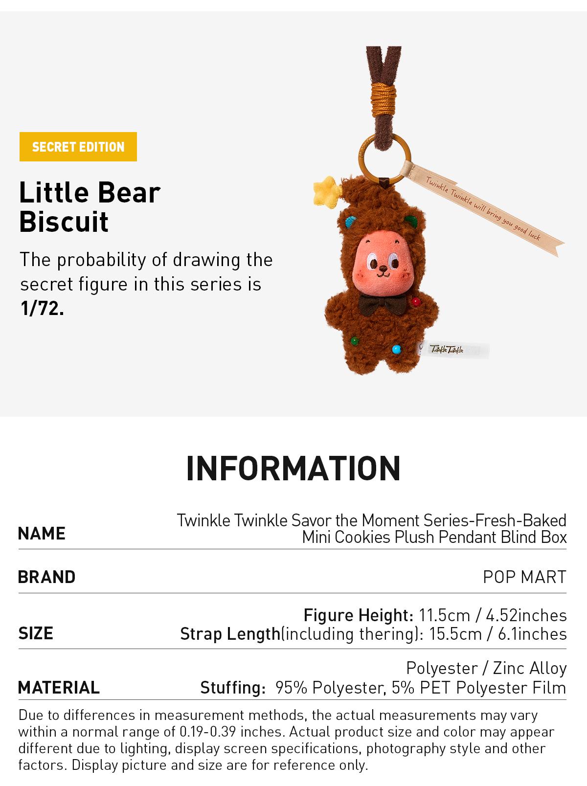 POP MART Twinkle Twinkle Savor the Moment Series-Fresh-Baked Mini Cookies Plush Pendant Blind Box