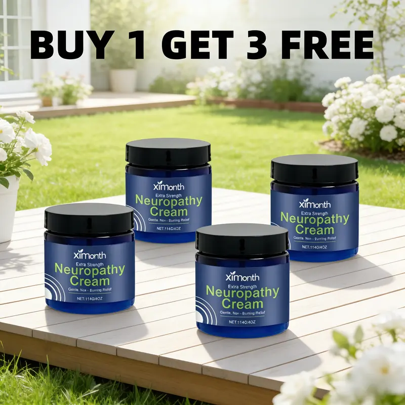 BUY 1 GET 3 FREE Neuropathy Soothing Extra Strength Moisture Boost Cream - Deep Moisturizing Hydrating Body Care Lotion with Aloe, Shea Butter & Gentle Clove Scent for Feet, Legs, Hands Daily Care, Sohochic