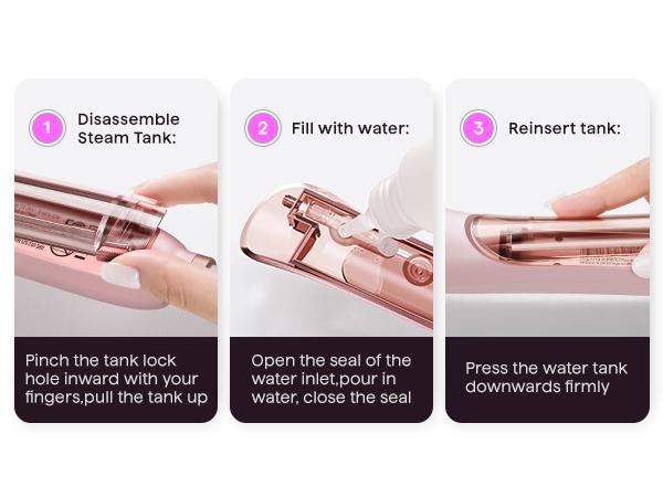 Wavytalk Steamline Pro Steam Hair Straightener Brush and Wavytalk Smooth Barrier Heat Protectant Spray Set