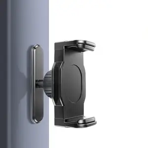 Magnetic Phone Holder for Gym - 360° Adjustable, Strong Portable Magnet Phone Mount for Workout Recording, Cart Phone Mount Holder for Outdoor Indoor Sports, Compatible with 4-6.7" Smartphones, Gym Accessories for Men Women