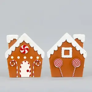 Chunky wood GINGERBREAD HOUSE Christmas Decor