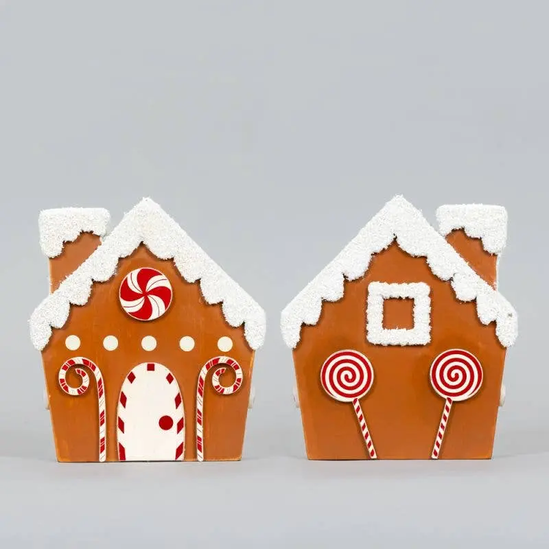 Chunky wood GINGERBREAD HOUSE Christmas Decor