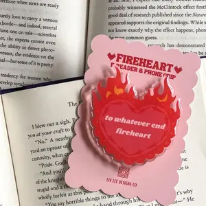 Fantasy Fireheart E-Reader Grip: Romantasy Lover Accessory for E-reader and Phone Holder MAGSAFE