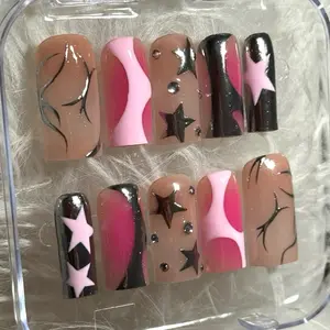 ACRYLIC or BUILDER GEL press ons - Star Diva ACRYLIC or BUILDER GEL press ons - Star Diva