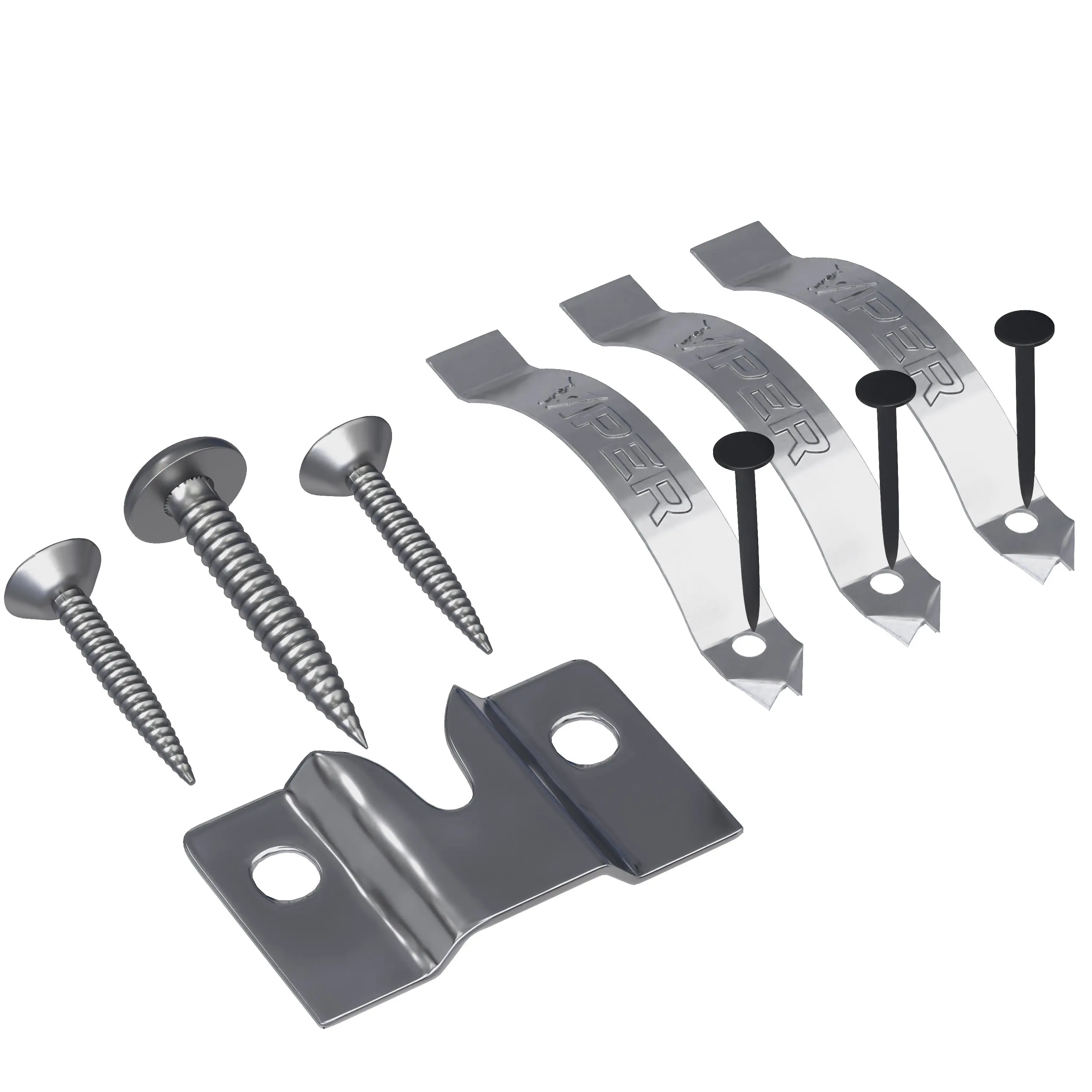 Darts Gear Mounting Kit - Heavy Duty Steel Hardware for Dartboard Wall or Cabinet Installation, Includes Bracket, 3 Clips, and Screws, Adults