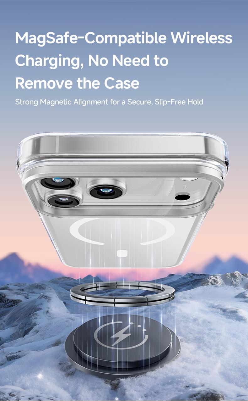 MAGIC JOHN for iPhone 17/Air/16/15 Pro Max Case with Adjustable Camera Cover Stand