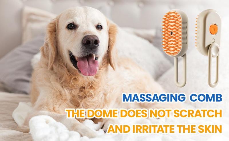 Pet Steam Brush,Cat Dog Hair Remover, Adjustable Pet Hair Remover,Pet Steamy Mist,Steam Pet Brush for Pet Hair 3-IN-1 Steamy Cat Brush Grooming Comb for Dogs Steam Brush for Cats Remove Flying Fur Steam Advanced Pet Hair Removal Comb pet pal brush