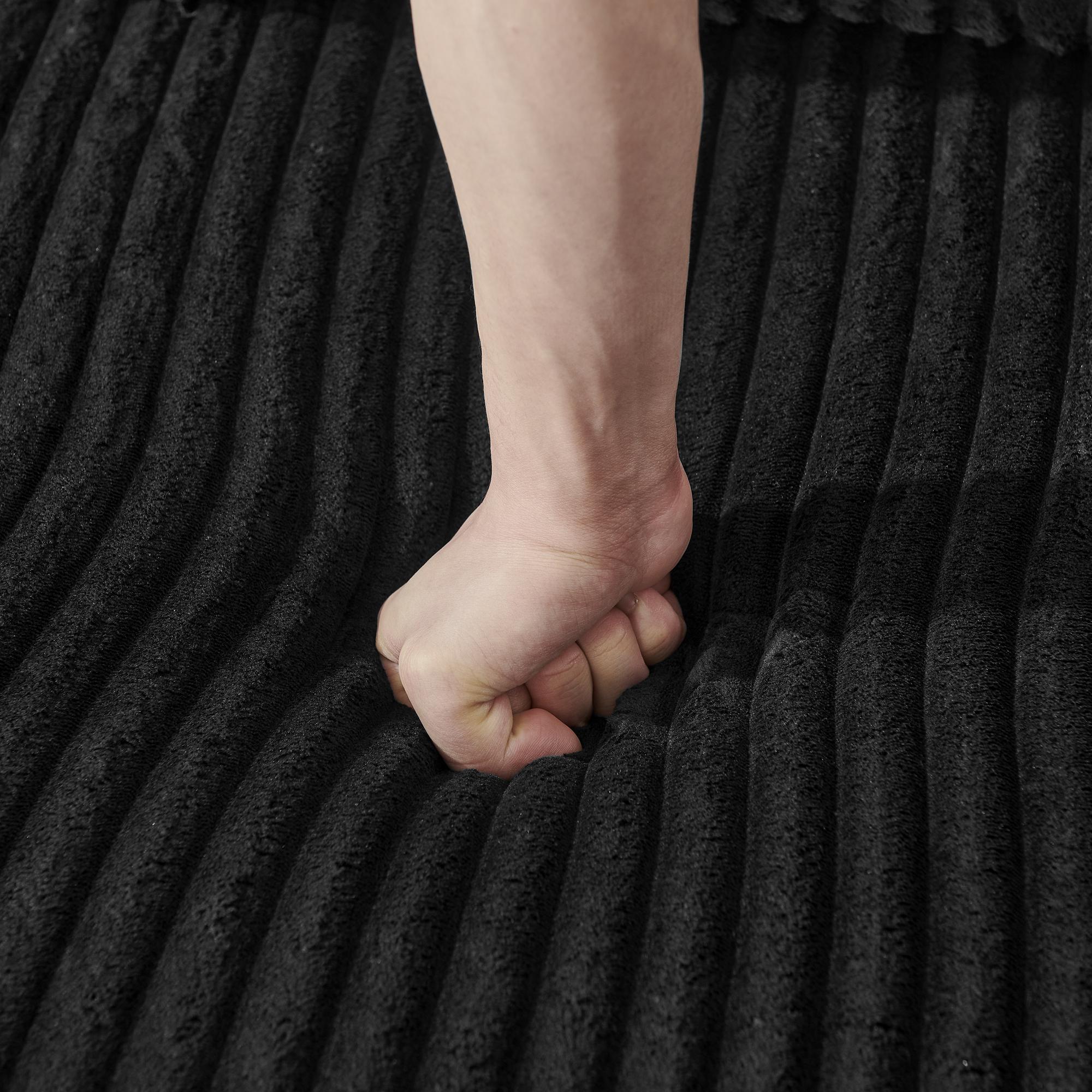 Niccae Compact Modular Sectional Sofa – Compressed Corduroy, Modern Minimalist Design, Ultra-Comfy & Space-Saving Efficiency, Perfect for Small Spaces and Family Living Rooms