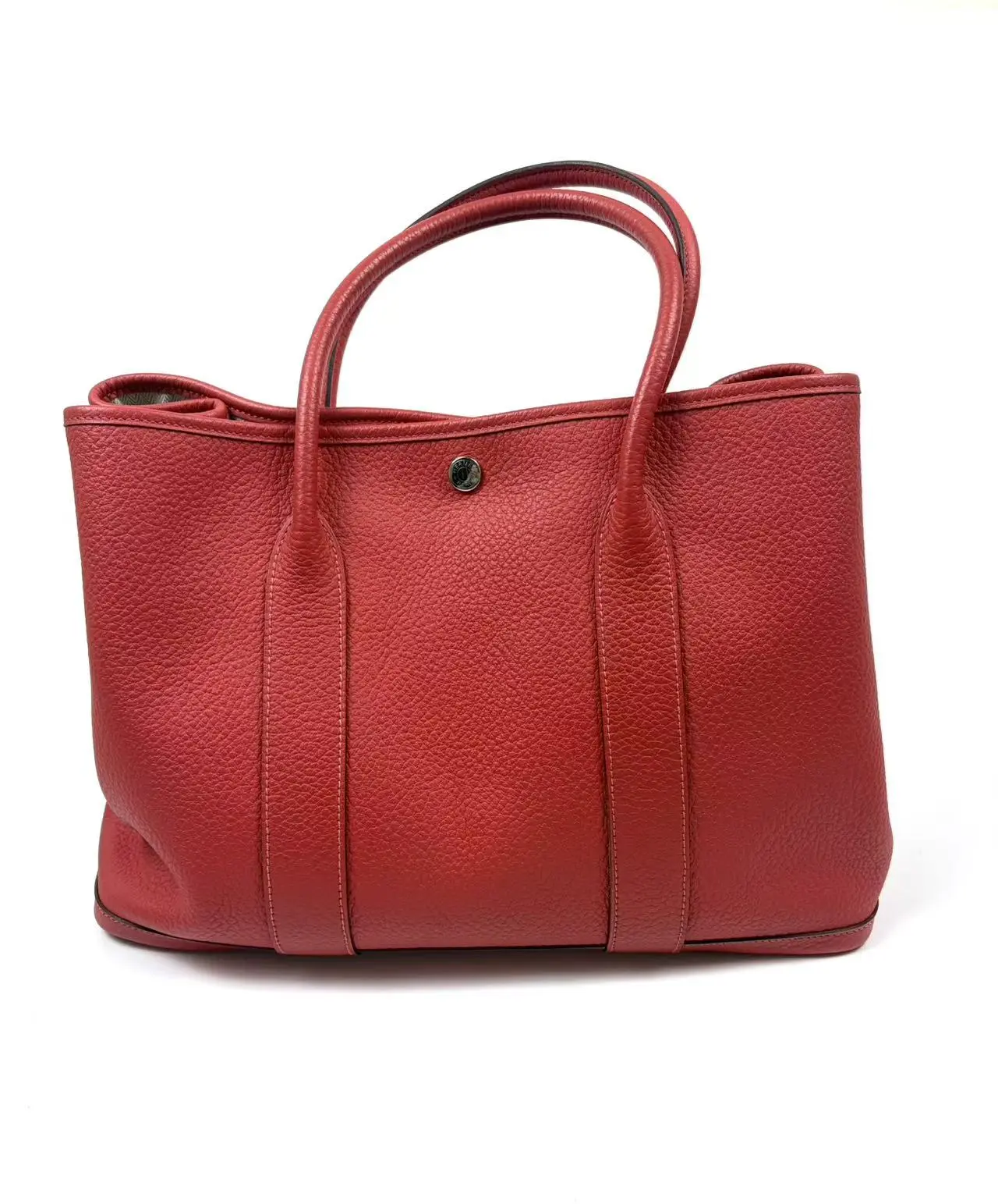 Pre-owned HERMÈS leather Tote Bags Hermes Garden Party Top Handle Bag
