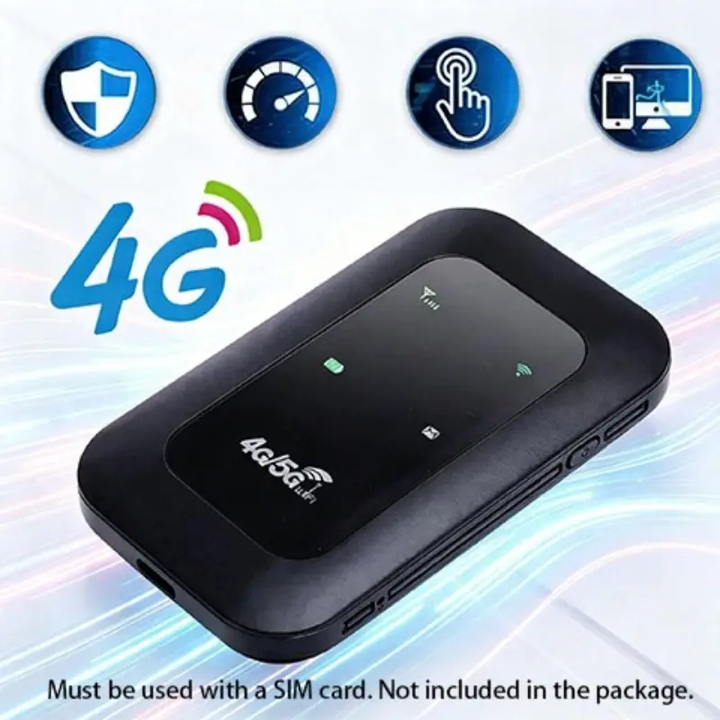 Portable 4G/5G LTE Pocket WiFi Hotspot EU Version - Unlocked SIM Card Mobile Router, High-Speed Stable Wireless Device, WPA2 Security, Compact Travel WiFi for Home Office & Business Trip, Portable Travel Internet