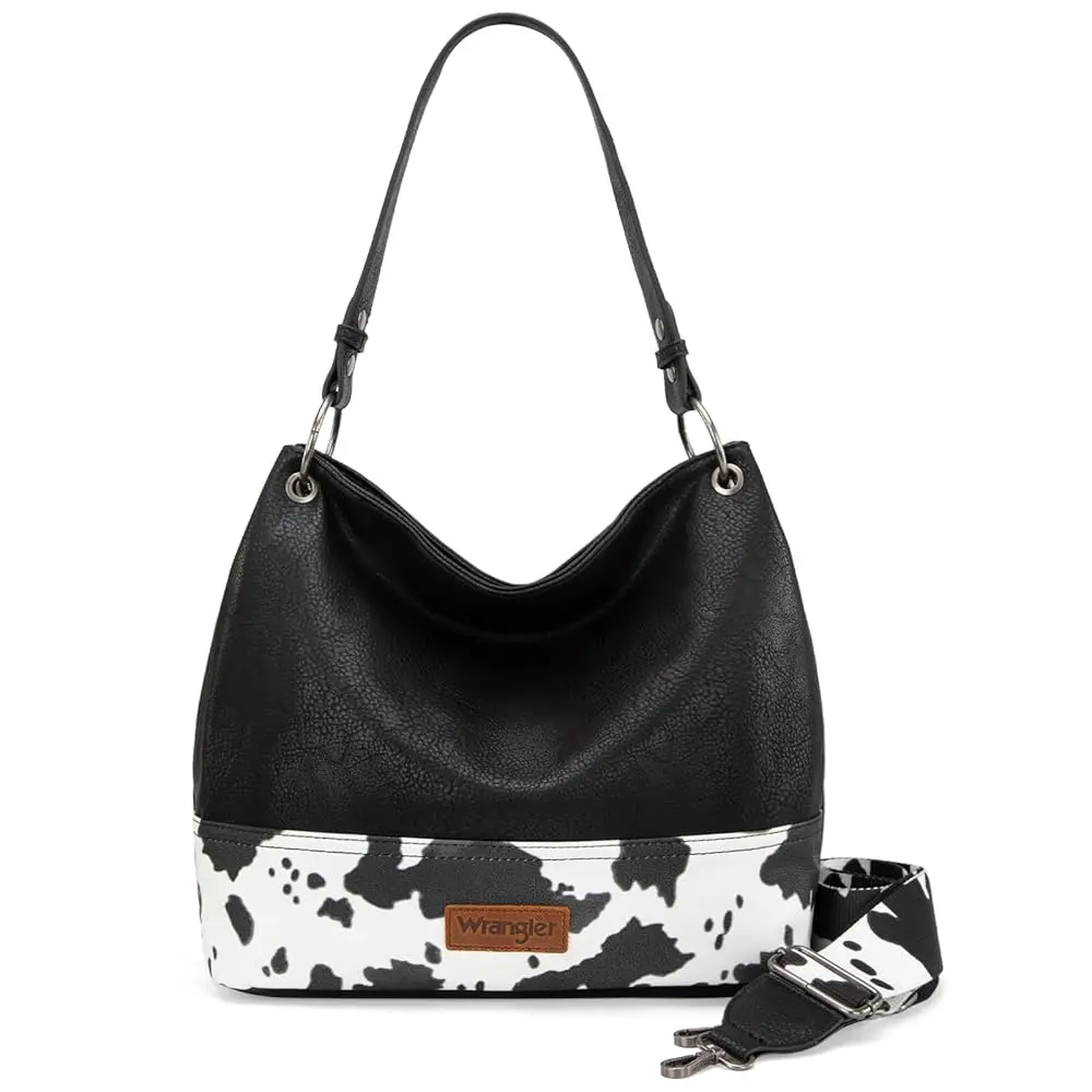 Cow Print Black-with strap