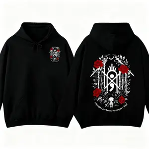 Easter Idea Sleep Token Crimson Mourning Hoodie Floral Sigil with Skull & Quote I Thought I Got Better 2025 Tour Concept Black Pullover for Fans Longsleeves