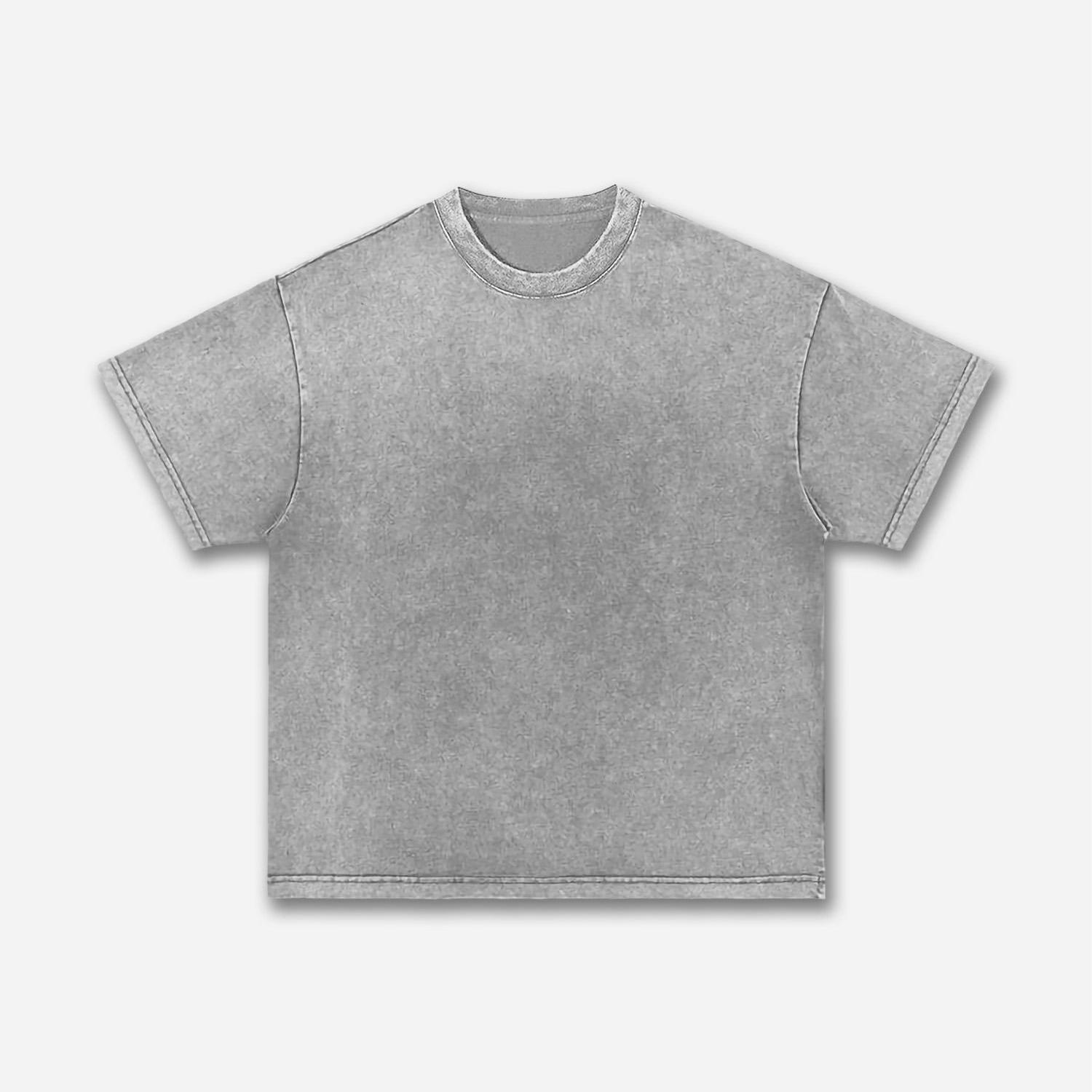 Sopula Studio Men Vintage I Am Allergic To People Graphic Acid Wash Casual Streetwear gray Tshirt SpringStatements