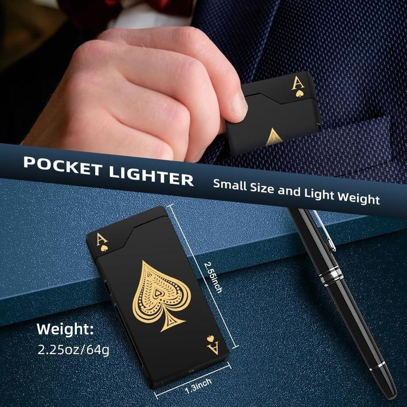 Electric Lighter Rechargeable USB, Dual Arc Plasma Windproof Flameless Metal Lighter with LED Battery Indicator & Automatic Protection, Pocket Size for Candles Camping Kitchen BBQ(No Fuel)