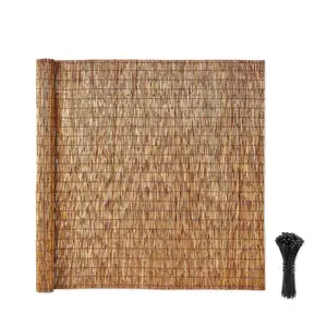 VEVOR Natural Reed Fencing, 6 ft x 16.4 ft, Decorative Natural Reed Fencing Roll, Decorative Fence for Backyard Garden Divider, Privacy Screen Panel Curtain for Balcony Patio Garden Backyard Outdoor