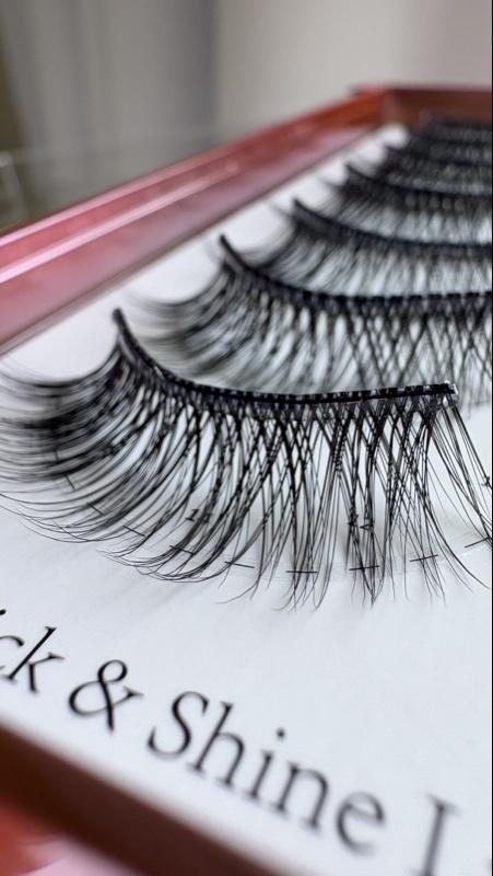 My Eyeshine Stick & Shine- Self Adhesive Strip Eyelashes 12-16mm Length 7 Pack