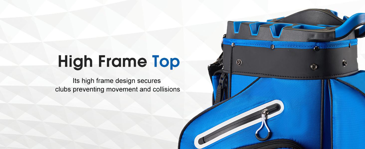 UNIHIMAL 14-Way Golf Cart Bag, Premium Full Length Golf Bag for Men with Magnetic Leather Pocket, Handles and Rain Cover UNIHIMAL 14-Way Golf Cart Bag, Premium Full Length Golf Bag for Men with Magnetic Leather Pocket, Handles and Rain Cover