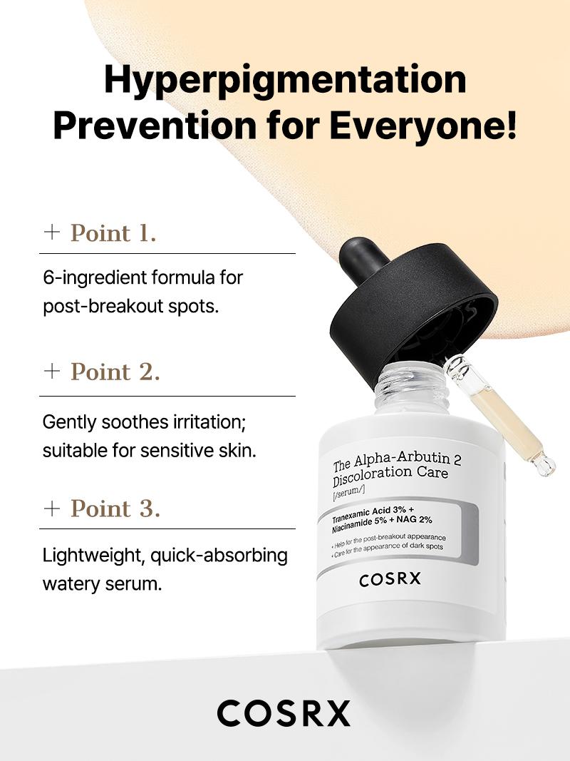 [COSRX Official] The Alpha Arbutin Discoloration Care 2 Serum (50ml) | MILD BUT HIGH-CONCENTRATION SERUM FOR HYPERPIGMENTATION & SCARS